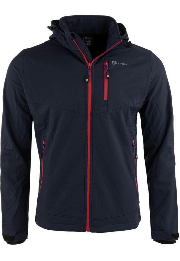ZONE PERFECT - McKees Softshell Kurtka Marineblauw M - Windproof &. Kolor: wielokolorowy. Materiał: softshell. Sezon: wiosna, jesień. Sport: turystyka piesza
