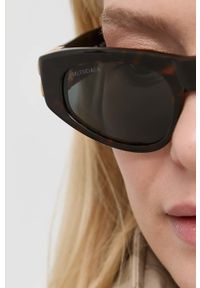 Balenciaga okulary przeciwsłoneczne damskie kolor brązowy. Kolor: brązowy #2