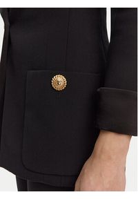 Balmain Marynarka DF1SE095ME54 Czarny Regular Fit. Kolor: czarny. Materiał: wełna