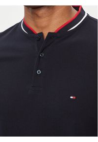 TOMMY HILFIGER - Tommy Hilfiger Polo Mao MW0MW34752 Granatowy Slim Fit. Typ kołnierza: polo. Kolor: niebieski. Materiał: bawełna #4