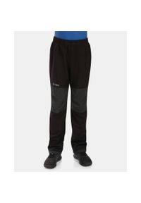 Dziecięce spodnie outdoorowe typu softshell Kilpi RIZO-J. Kolor: czarny. Materiał: softshell. Sezon: lato. Sport: turystyka piesza #1