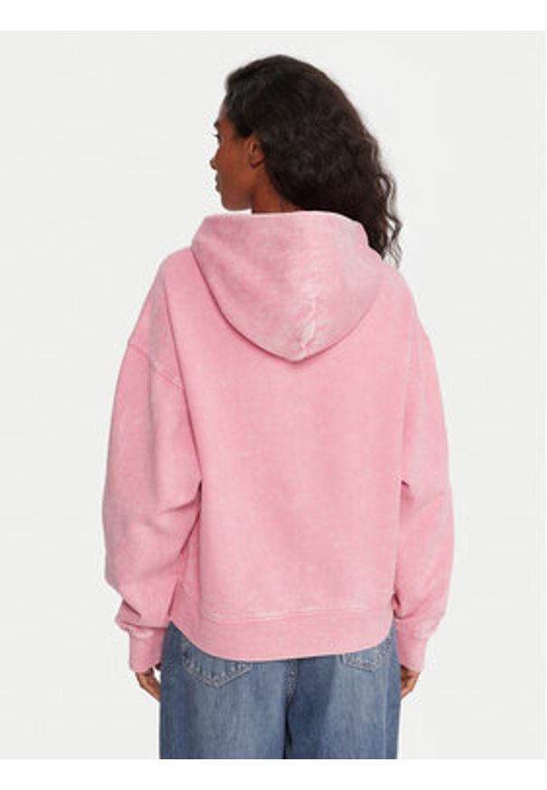 Tommy Jeans Bluza DW0DW21609 Różowy Boxy Fit. Kolor: różowy. Materiał: bawełna