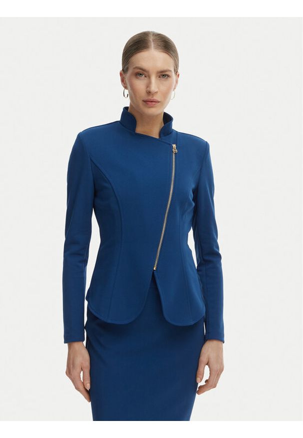 Rinascimento Marynarka CFC0127901003 Niebieski Slim Fit. Kolor: niebieski. Materiał: syntetyk