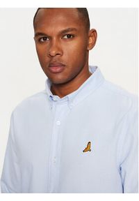 Brave Soul Koszula MSH-230CLAUDIANB Niebieski Slim Fit. Kolor: niebieski. Materiał: bawełna #5