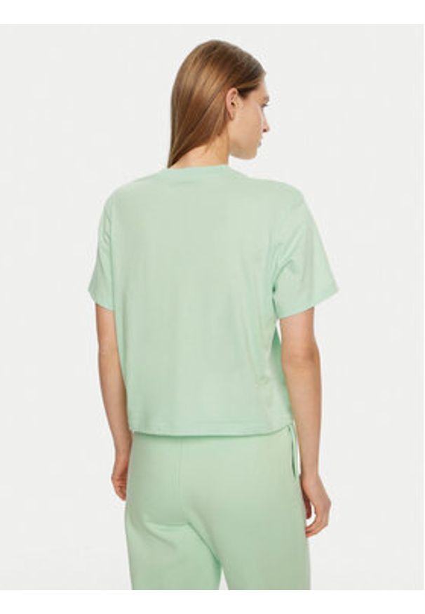 Guess Jeans T-Shirt W4YI05 K8HM0 Zielony Regular Fit. Kolor: zielony. Materiał: bawełna