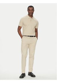 BOSS Polo Palosh 30 50471335 Beżowy Slim Fit. Typ kołnierza: polo. Kolor: beżowy. Materiał: bawełna #4