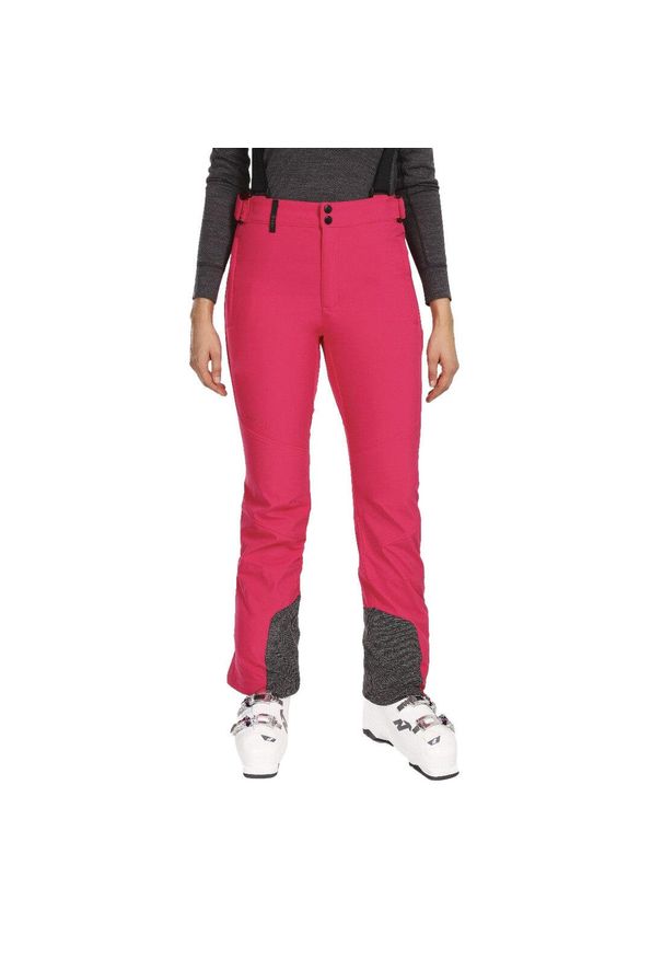 Damskie softshellowe spodnie narciarskie Kilpi RHEA-W. Kolor: różowy. Materiał: softshell. Sport: narciarstwo