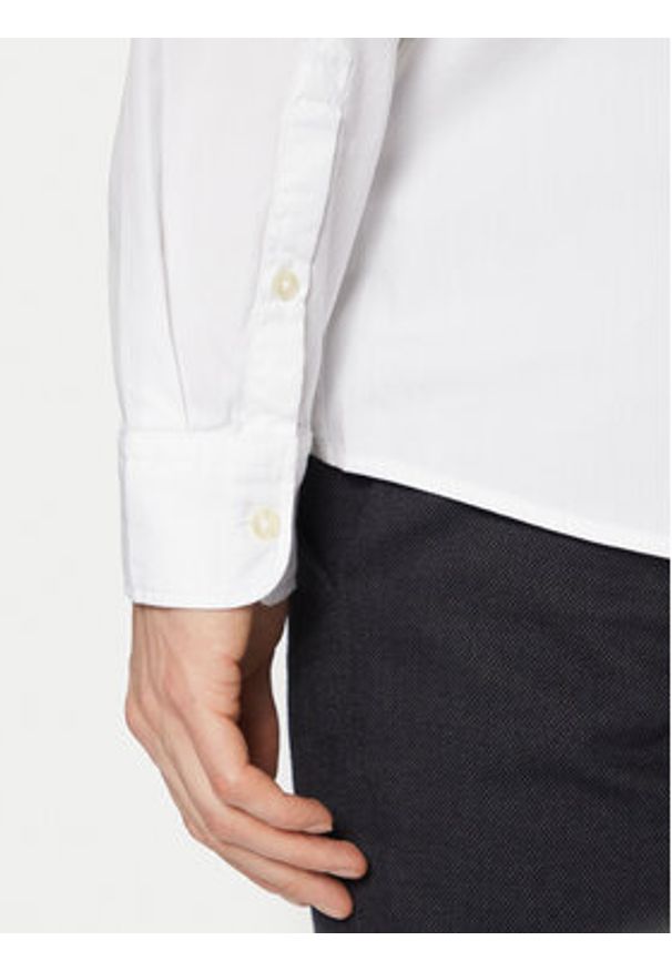 Marc O'Polo Koszula B21750442256 Biały Regular Fit. Typ kołnierza: polo. Kolor: biały. Materiał: bawełna