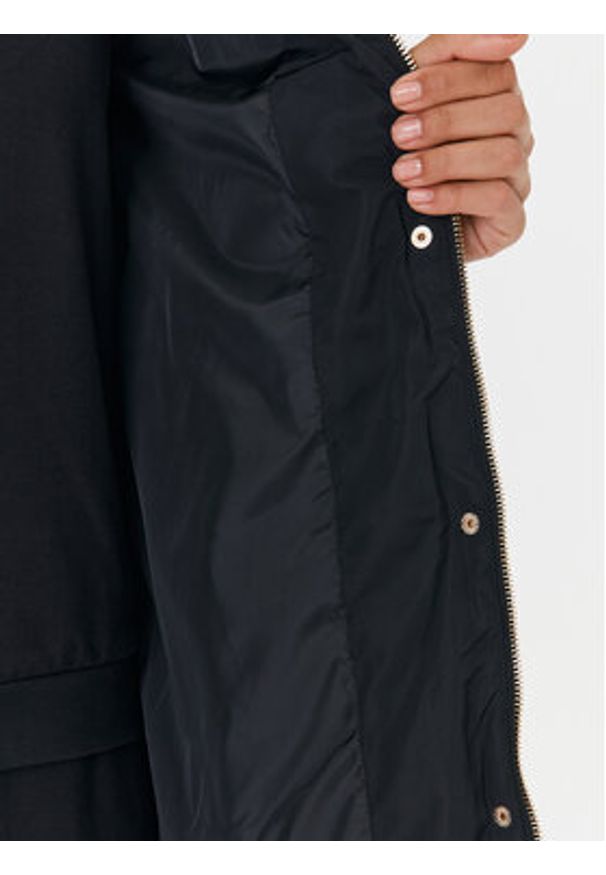 Liu Jo Sport Płaszcz przejściowy TF3011 T3552 Czarny Regular Fit. Kolor: czarny. Materiał: syntetyk. Styl: sportowy