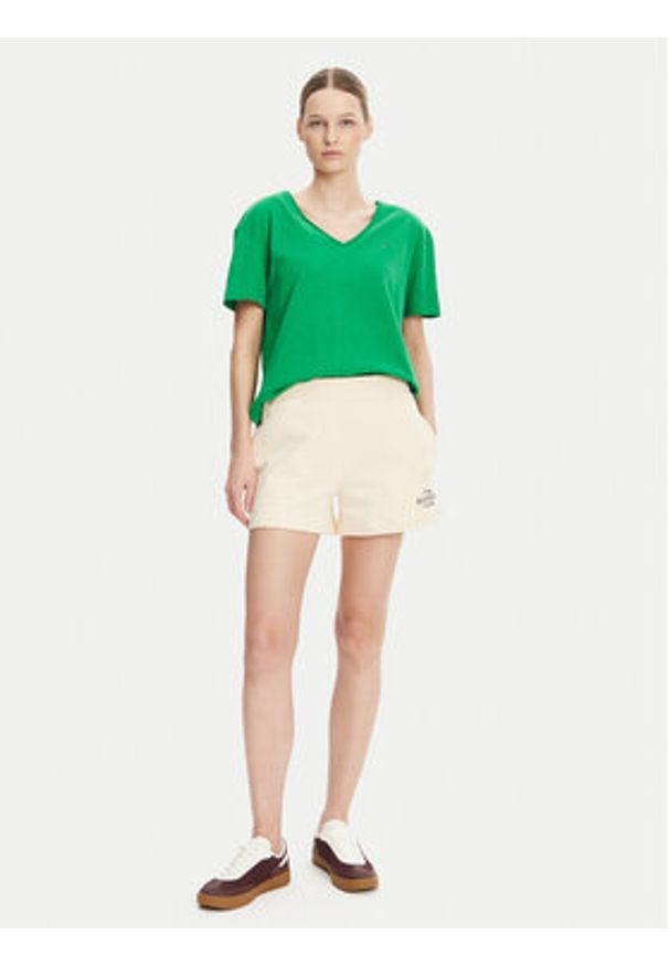 TOMMY HILFIGER - Tommy Hilfiger T-Shirt WW0WW43901 Zielony Relaxed Fit. Kolor: zielony. Materiał: bawełna