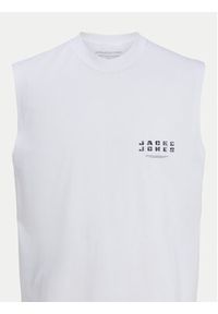 Jack & Jones - Jack&Jones Tank top Charge 12274740 Biały Relaxed Fit. Kolor: biały. Materiał: bawełna