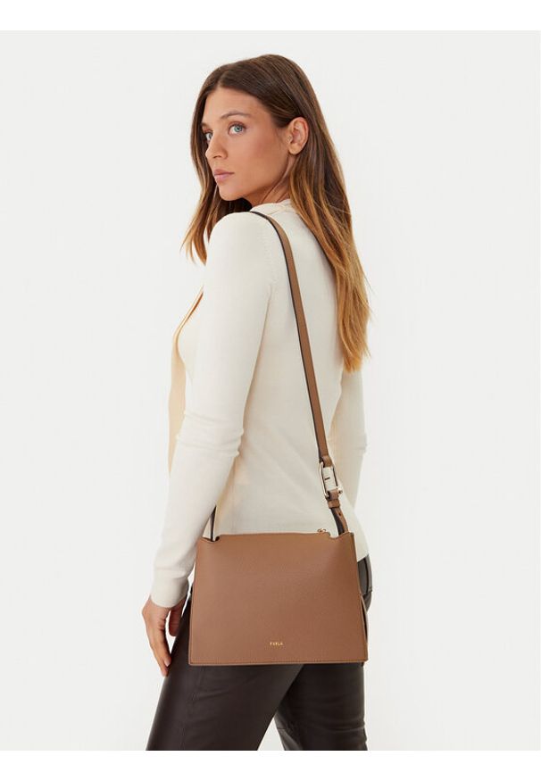 Furla Torebka Nuvola S Crossbod WB01275 HSF000 CN 4489S 1007 Brązowy. Kolor: brązowy. Materiał: skórzane