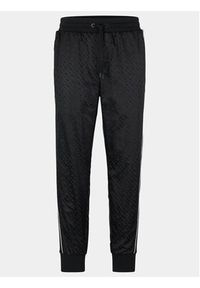 BOSS - Boss Spodnie dresowe Lamont 128 50494075 Czarny Regular Fit. Kolor: czarny. Materiał: dresówka, bawełna