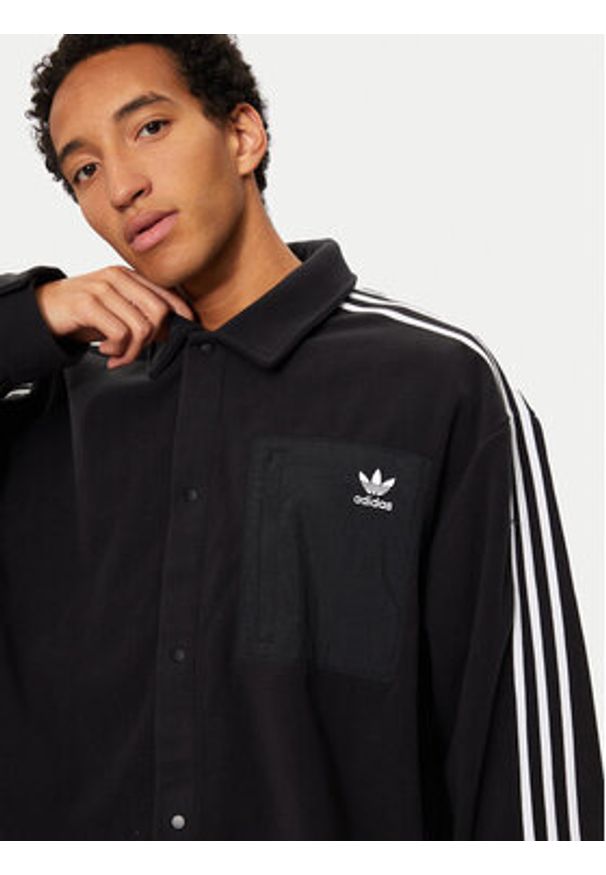 Adidas - adidas Polar adicolor IZ1834 Czarny Loose Fit. Kolor: czarny. Materiał: syntetyk