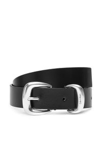 Calvin Klein Pasek Damski LV04K7012G Czarny. Kolor: czarny. Materiał: skóra #1