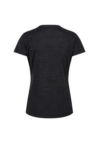 Regatta - Koszulka sportowa damska Fingal Edition szybkoschnąca. Kolor: czarny. Długość rękawa: krótki rękaw. Długość: krótkie. Sport: turystyka piesza #2