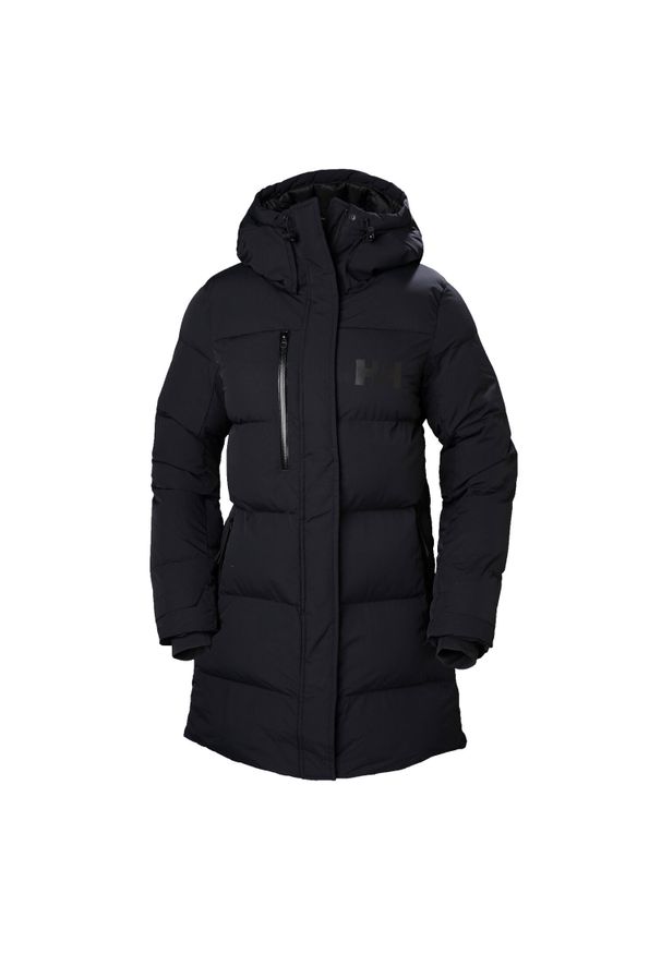Parka damska Helly Hansen adore puffy. Kolor: czarny. Materiał: puch. Sezon: zima