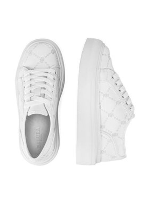 Badura Sneakersy PANSY-461002-1 Biały. Kolor: biały. Materiał: skóra