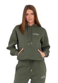 Juicy Couture - JUICY COUTURE Zielona bluza Recycled Queenie Hoodie. Kolor: zielony #2