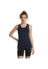 SOL'S - Damski Sportowy Podkoszulek. Kolor: niebieski. Styl: sportowy #1