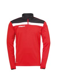 UHLSPORT - Bluza piłkarska dla dzieci Uhlsport Offense 23 1/4 zip. Kolor: czerwony, wielokolorowy, czarny. Sport: piłka nożna #1