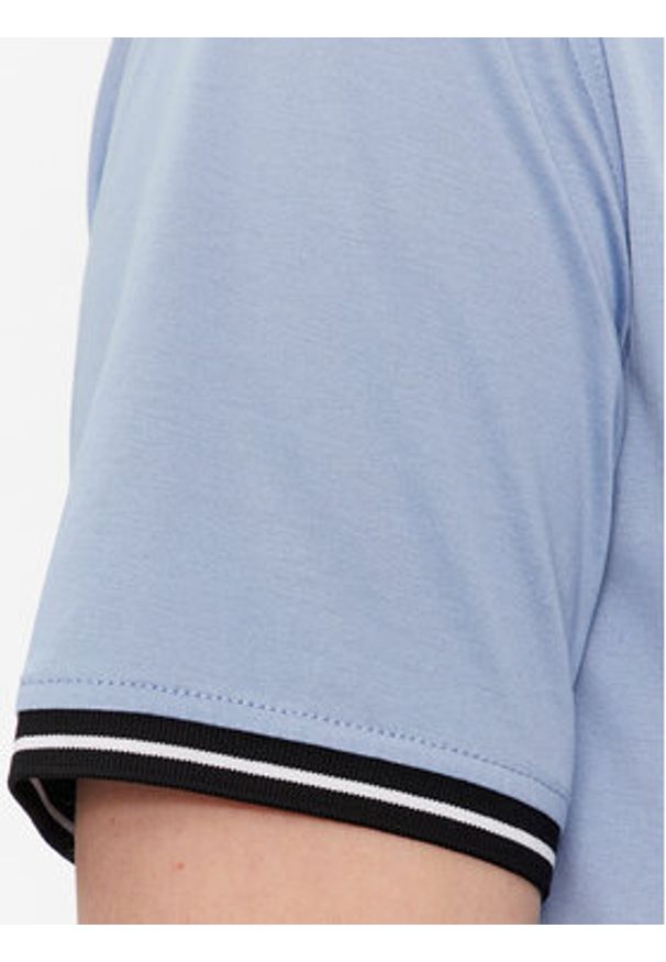 Karl Lagerfeld - KARL LAGERFELD Polo 745080 541200 Niebieski Regular Fit. Typ kołnierza: polo. Kolor: niebieski. Materiał: bawełna