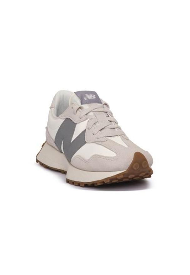 Buty do chodzenia damskie New Balance U327LT. Kolor: beżowy. Materiał: tkanina, zamsz. Sport: turystyka piesza