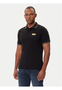 Versace Jeans Couture Polo 79GAGT08 CJ01T Czarny Regular Fit. Typ kołnierza: polo. Kolor: czarny. Materiał: bawełna #1