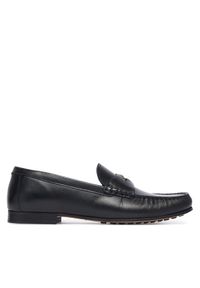 TOMMY HILFIGER - Tommy Hilfiger Loafersy Coin Classic Loafer Pods FW0FW09499 Czarny. Kolor: czarny. Materiał: skóra #1