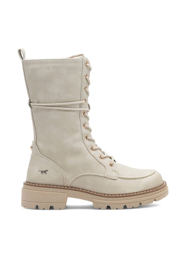 Mustang Trzewiki 1437-503 Biały. Kolor: biały. Materiał: materiał