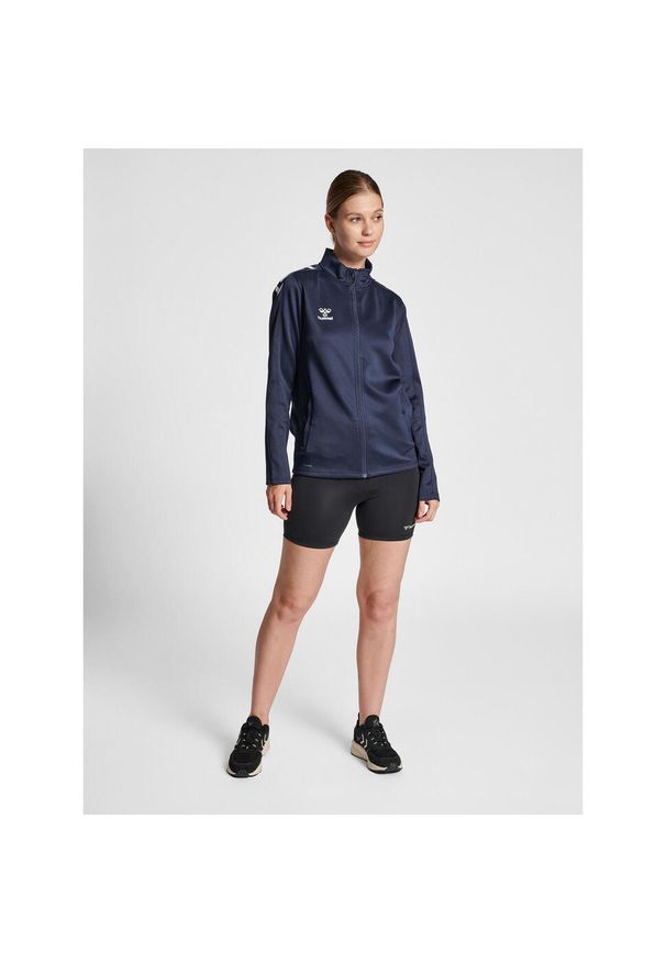 Bluza sportowa damska Hummel half zip Core XK. Kolor: niebieski. Materiał: dresówka