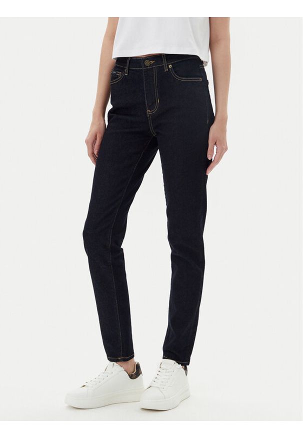 Guess Jeansy W4BA92D5CB4 Granatowy Slim Fit. Kolor: niebieski