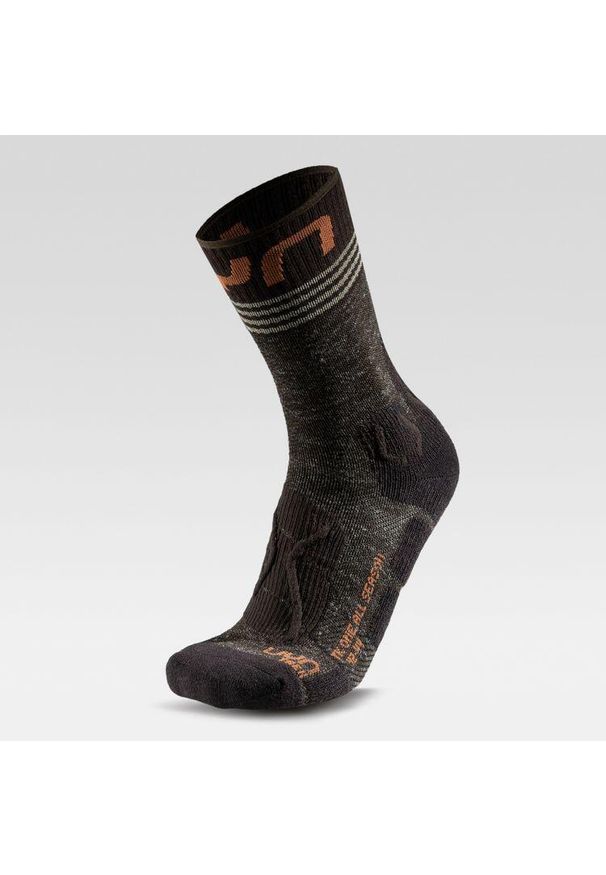 Skarpety trekkingowe UYN Trekking One All Season Mid Socks. Kolor: brązowy. Sport: turystyka piesza