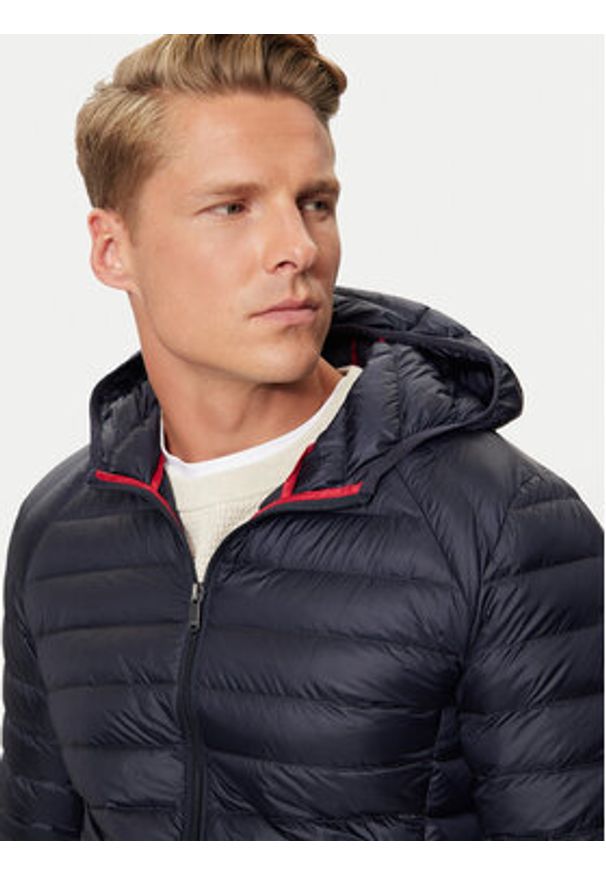 Jott Kurtka puchowa Nico P000MDOW01 Granatowy Slim Fit. Kolor: niebieski. Materiał: syntetyk