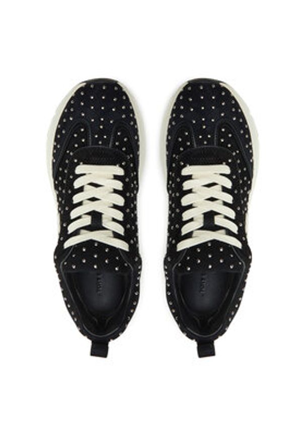 Tory Burch Sneakersy Good Luck Studded Trainer 161961 Czarny. Kolor: czarny. Materiał: skóra, zamsz