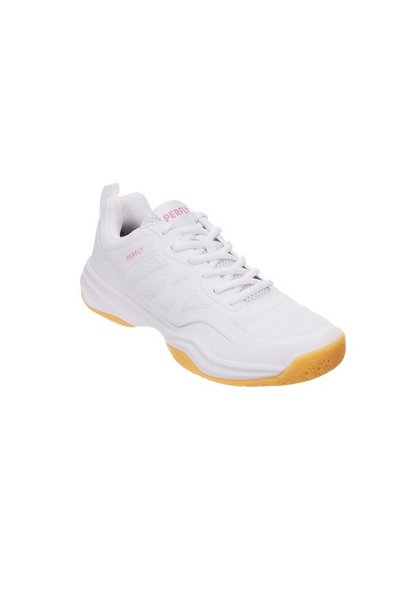 PERFLY - Buty do badmintona damskie Perfly BS 530. Kolor: biały. Szerokość cholewki: normalna