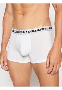 Karl Lagerfeld - KARL LAGERFELD Komplet 3 par bokserek Logo Trunks 211M2102 Biały. Kolor: biały. Materiał: bawełna #5