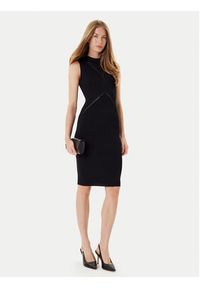 Marciano Guess Sukienka dzianinowa 5YGK18 5876Z Czarny Slim Fit. Kolor: czarny. Materiał: syntetyk