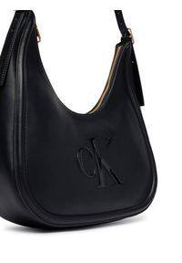 Calvin Klein Torebka Bold Ck Crescent Bag LV04F3427G Czarny. Kolor: czarny. Materiał: skórzane #2