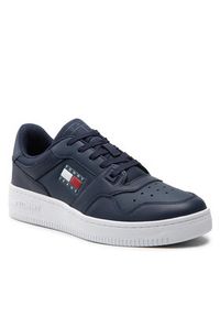 Tommy Jeans Sneakersy Retro Basket EM0EM00955 Granatowy. Kolor: niebieski. Materiał: skóra #7