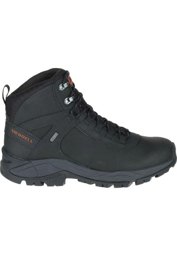Buty Trekkingowe Męskie Merrell Vego Mid LTR Waterproof. Wysokość cholewki: za kostkę. Kolor: czarny. Materiał: skóra