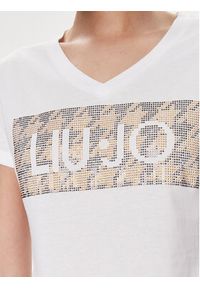 Liu Jo T-Shirt MF3338 JS923 Biały Regular Fit. Kolor: biały. Materiał: bawełna #3