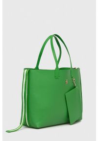 TOMMY HILFIGER - Tommy Hilfiger torebka kolor zielony. Kolor: zielony #2