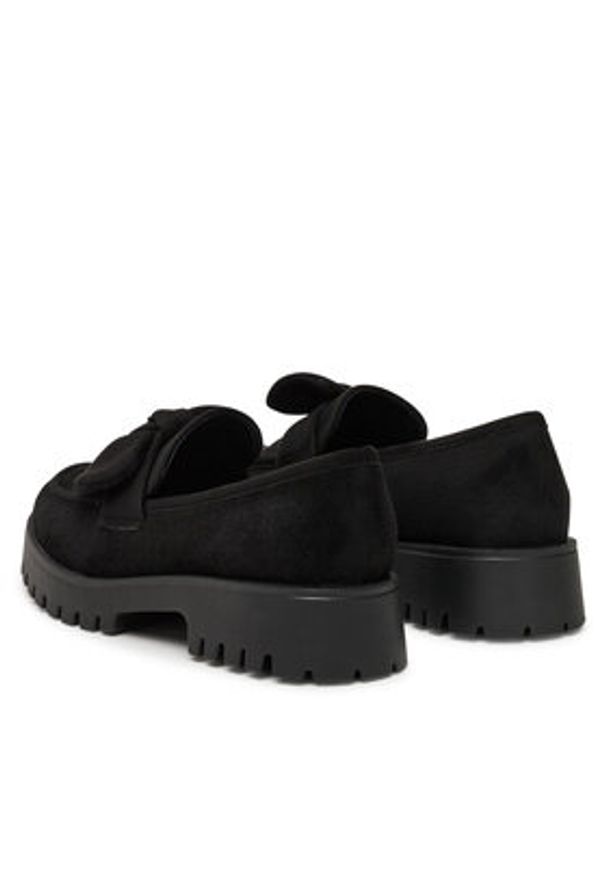 DeeZee Loafersy HXG2108-93 Czarny. Kolor: czarny. Materiał: materiał