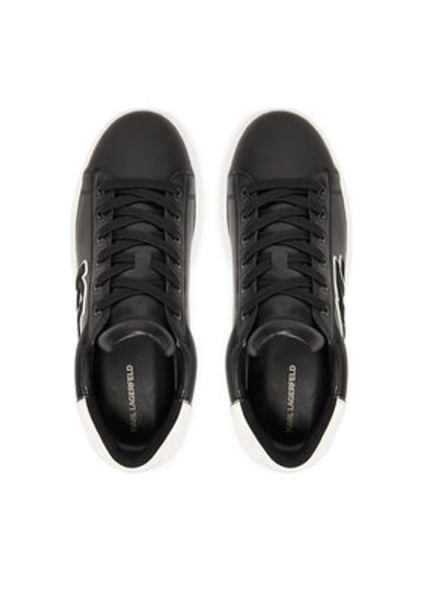 Karl Lagerfeld - KARL LAGERFELD Sneakersy KL52535A Czarny. Kolor: czarny. Materiał: skóra