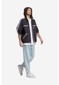 adidas Originals kurtka Adicolor Classics Windbreaker męska kolor czarny przejściowa oversize HS2066-CZARNY. Kolor: czarny. Materiał: materiał. Długość rękawa: raglanowy rękaw #6