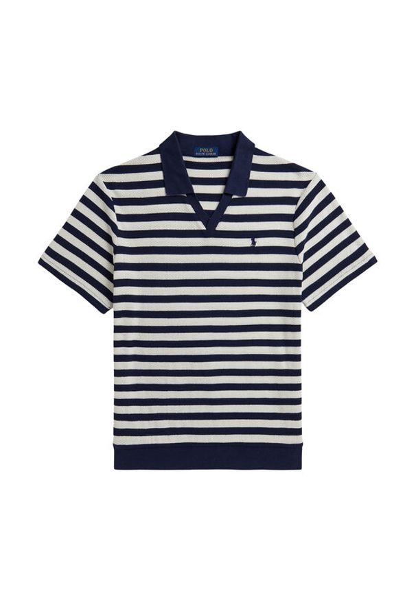 Polo Ralph Lauren Polo 710A13006004 Granatowy Regular Fit. Typ kołnierza: polo. Kolor: niebieski. Materiał: bawełna