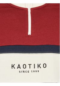 Kaotiko Bluza Berwin AK152-02-G002 Bordowy Regular Fit. Kolor: czerwony. Materiał: bawełna