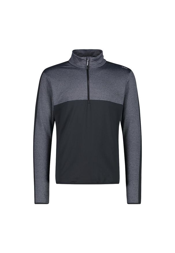 Golf męski techniczny CMP 34L4127. Typ kołnierza: golf. Kolor: czarny. Materiał: polar. Sport: golf