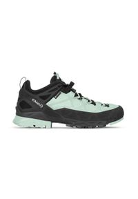 Aku - Buty podejściowe damskie AKU Rock DFS GTX. Kolor: zielony. Materiał: syntetyk, tkanina, skóra, materiał. Styl: rockowy